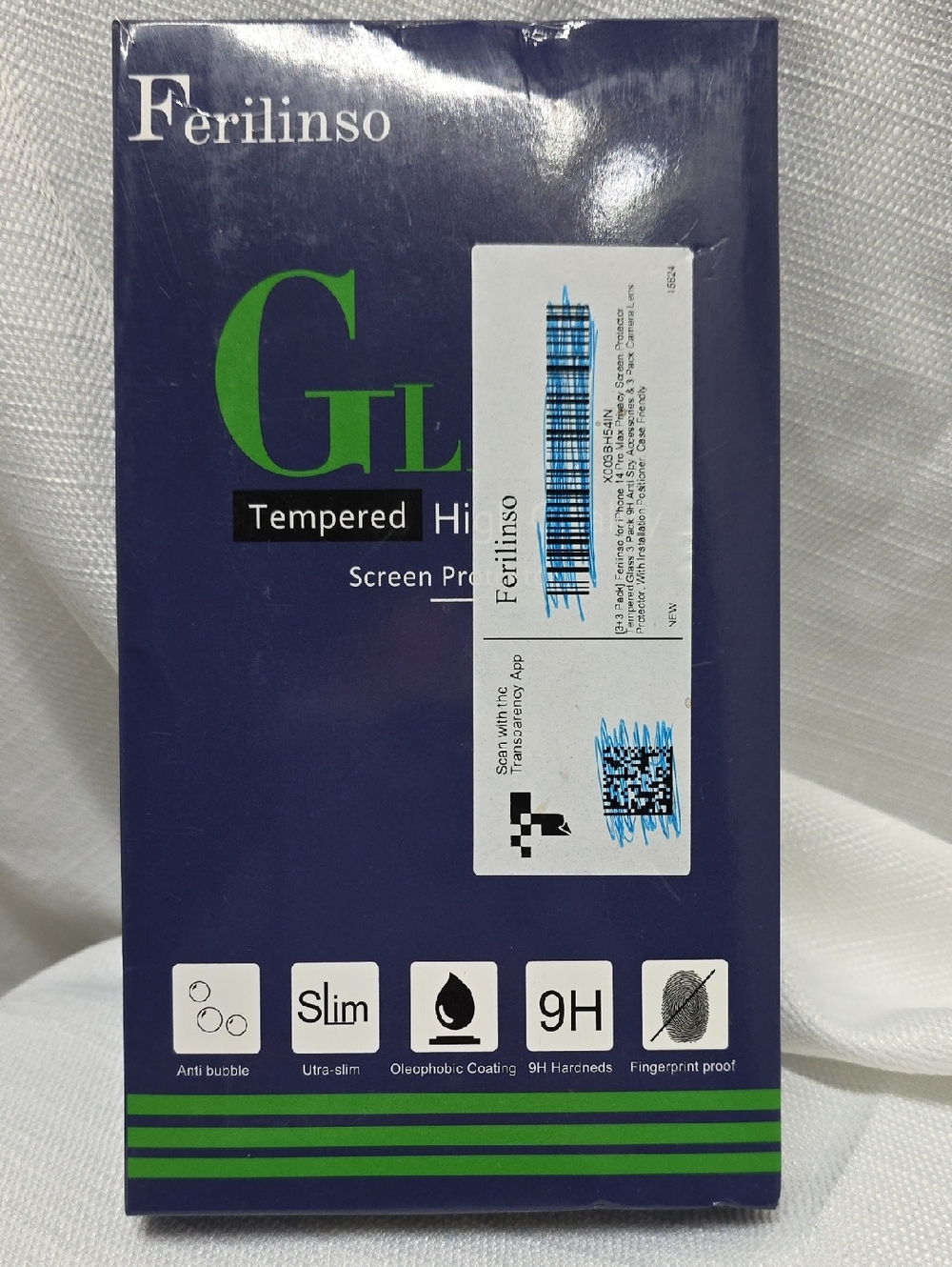 Ferilinso Tempered Glass, Screen Protector, Camera Protectors, Iphone 14 PRO MAX